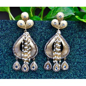 Golden Lotus Earrings